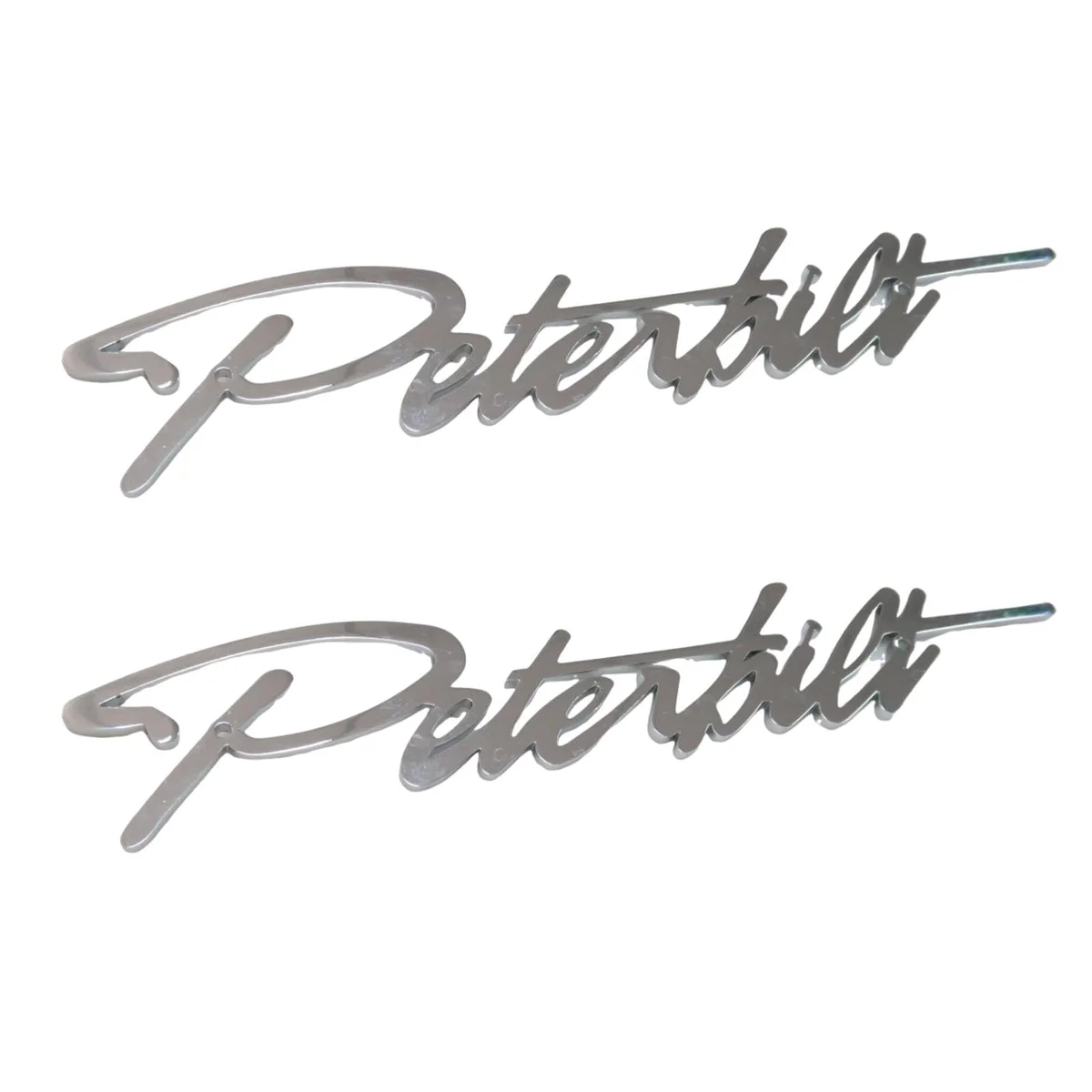 ZrAutomch Peterbilt Emblem Plate, Stainless Steel Logo, Hood/Fender