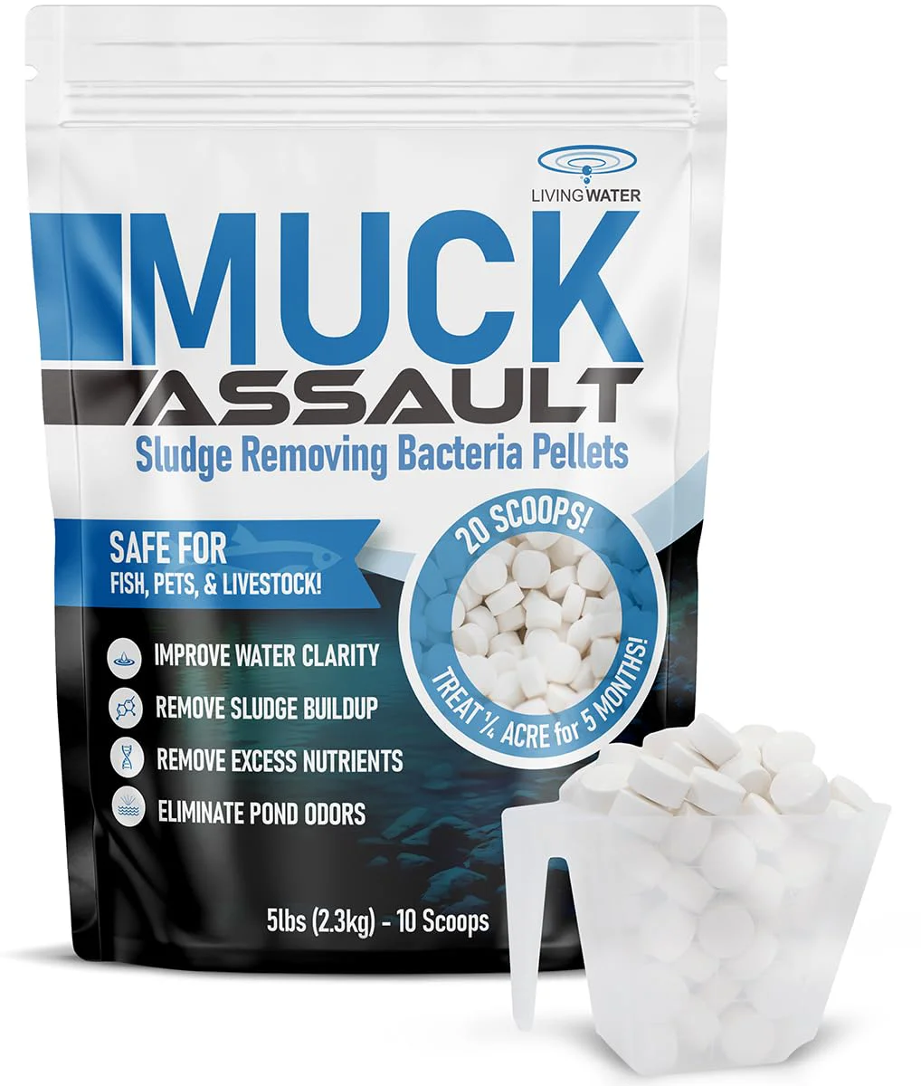 Living Water Muck Assault Sludge Removing Bacteria Pellets