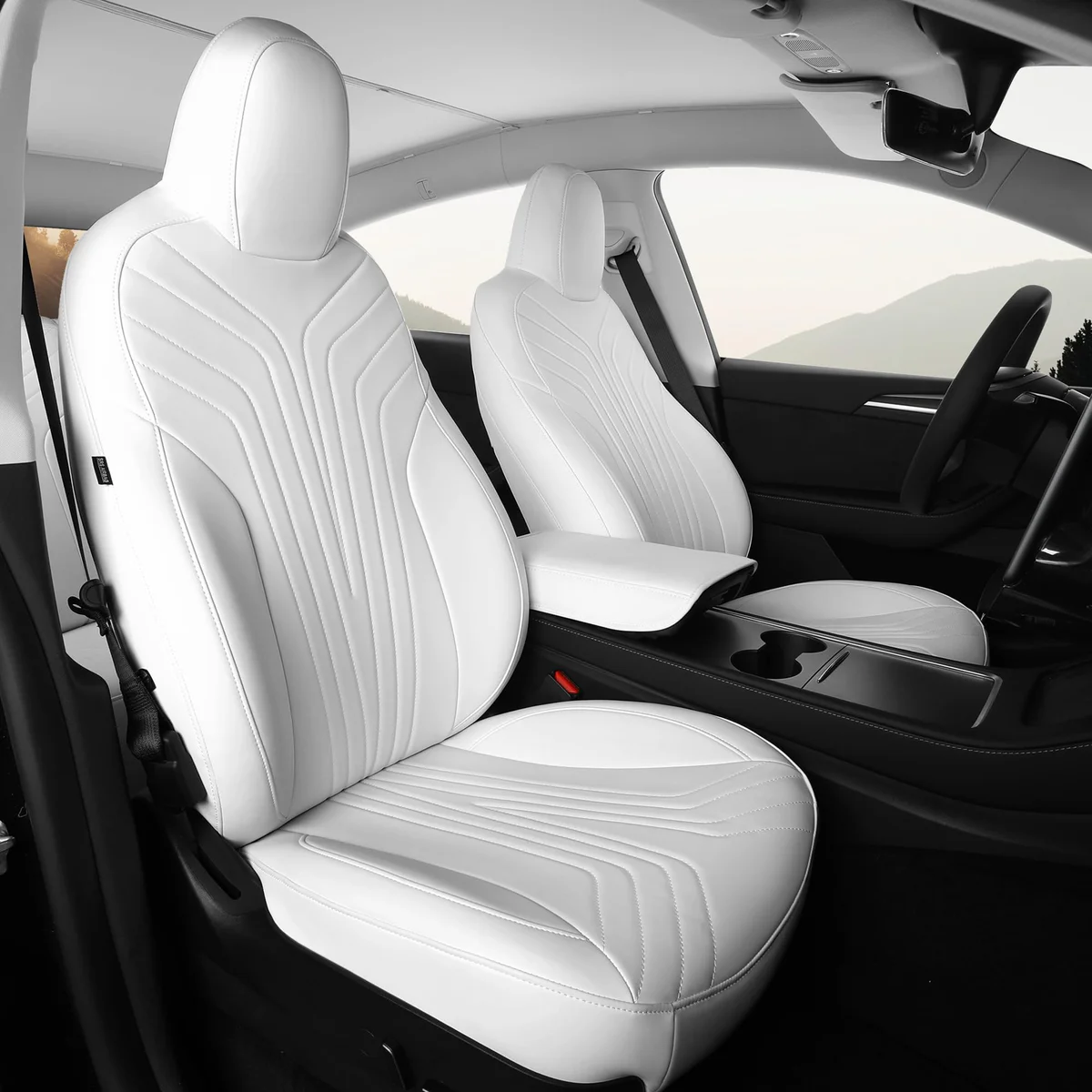 FREESOO Tesla Model Y 7-Seater Nappa Leather Seat Covers