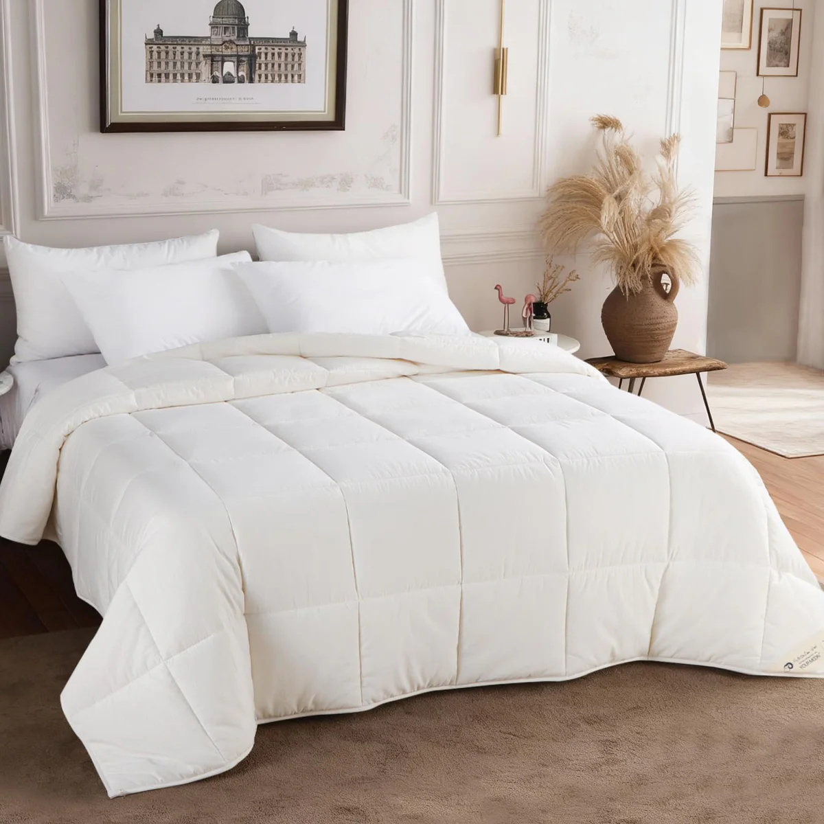 YMLIVE Wool Comforter Duvet Insert
