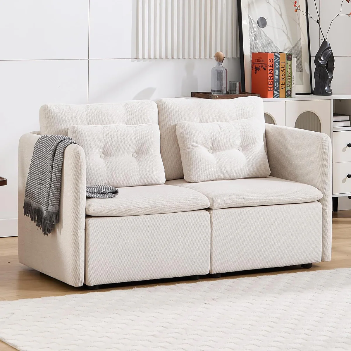 DUOMAY Chenille Loveseat Sofa