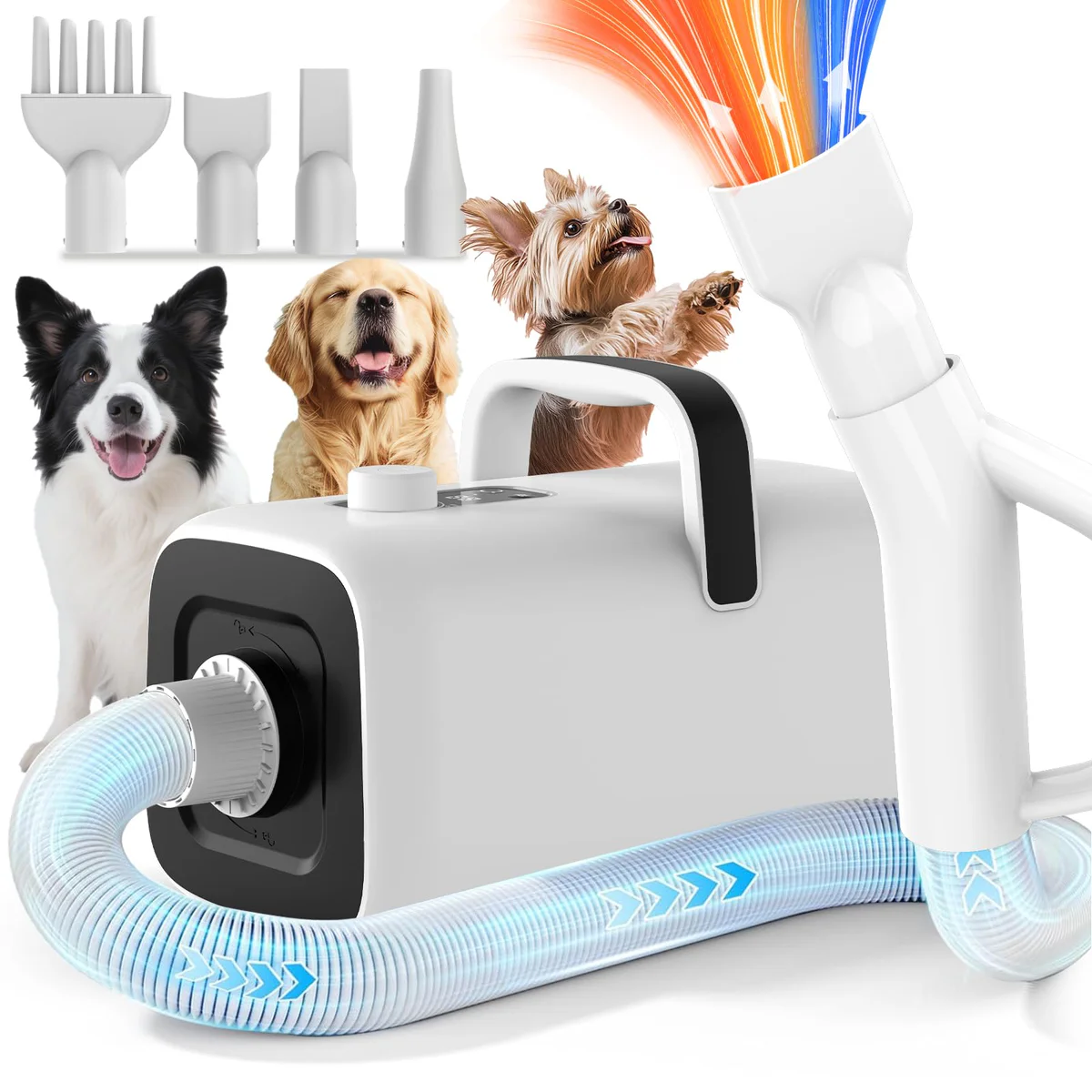 AIRROBO Dog Dryer High Velocity Blower Grooming Dryer