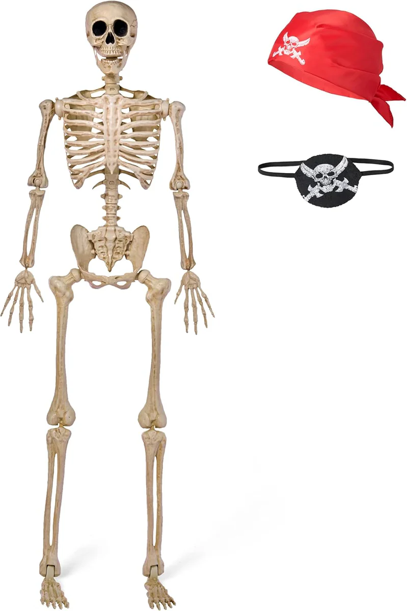 JOYIN Halloween Posable Skeleton 