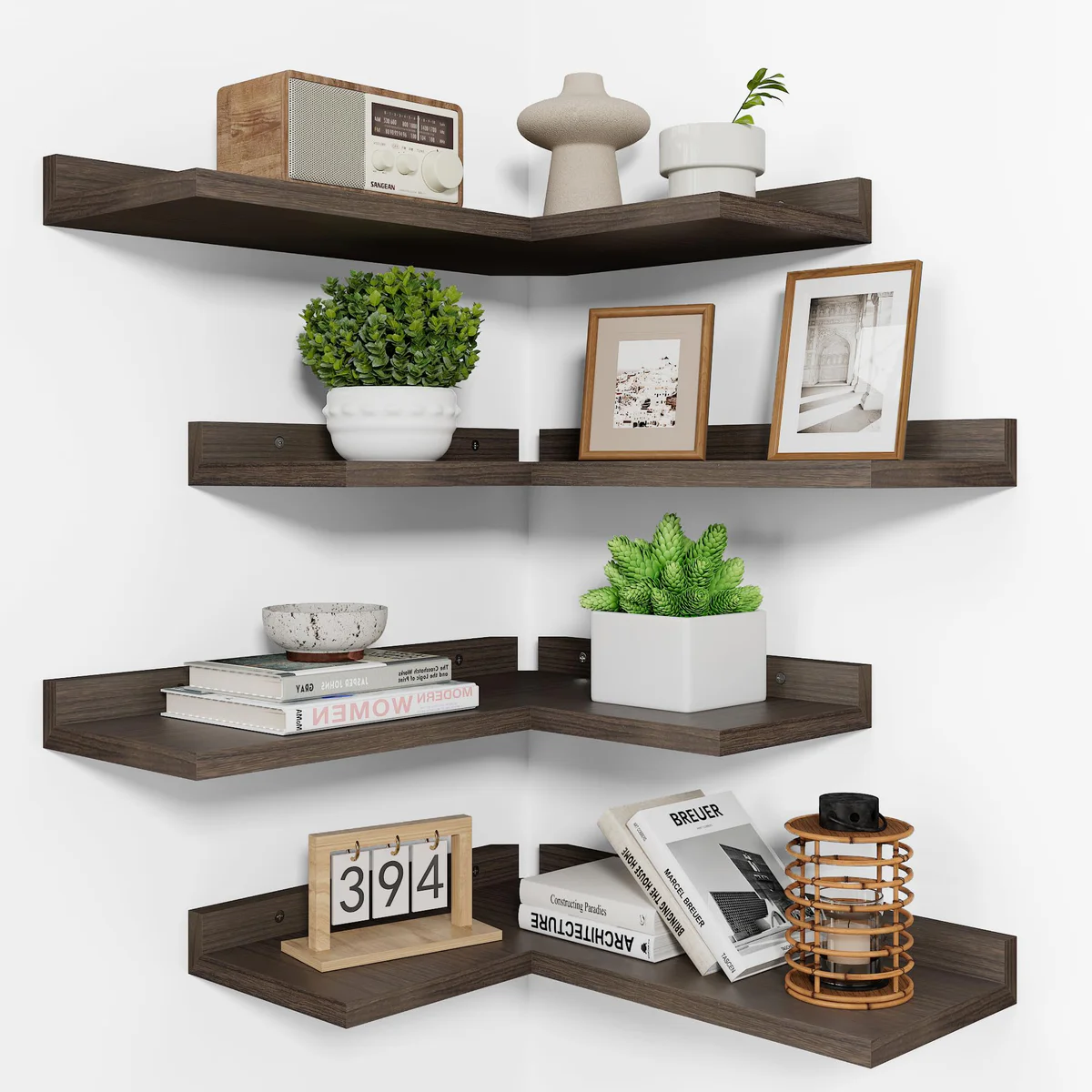 WFSRESTD 4-Tier Corner Shelf 