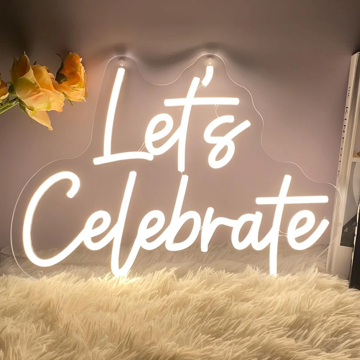 Let's Celebrate LED Neon Sign
