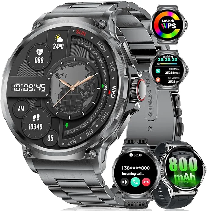 SUNKTA Military Smart Watch for Men