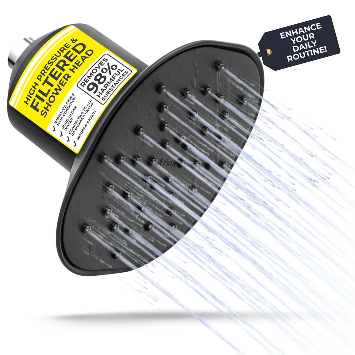 Afina High Pressure Filtered Shower Head