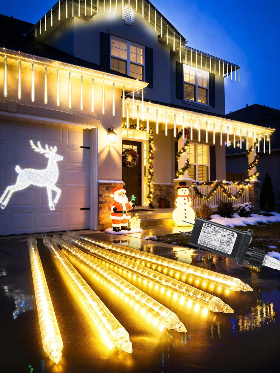 Flacchi Warm White Icicle Lights