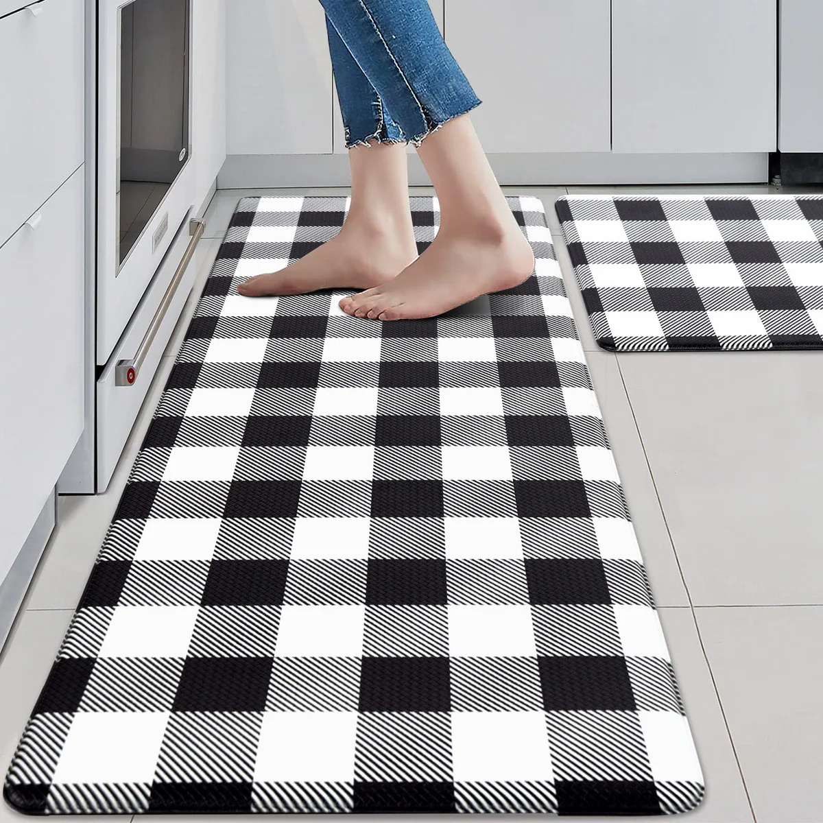MAYHMYO Anti-Fatigue Kitchen Floor Mat Set