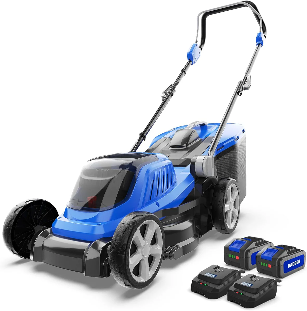 Wild Badger Power 40V [2x20V] Cordless Lawn Mower 