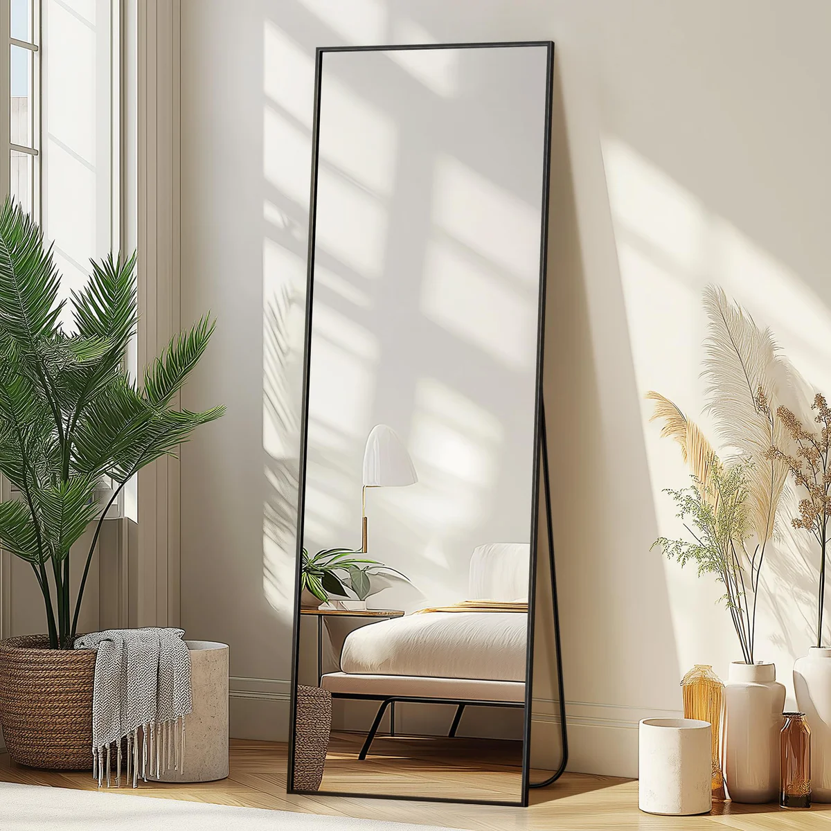 Delma Rectangular Beveled Wall Accent Mirror