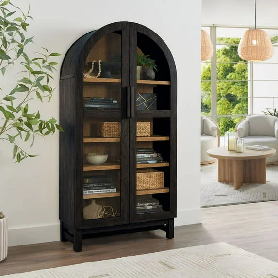 Better Homes & Gardens Arch Glass Door Accent Cabinet