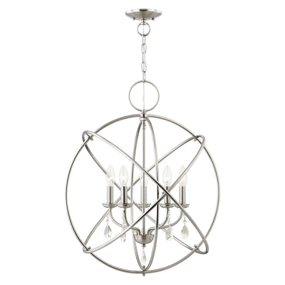 Livex Lighting Aria 5-Light Transitional Metal Chandelier