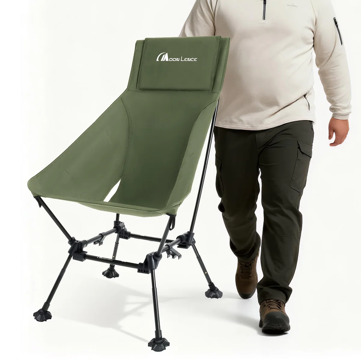MOON LENCE Oversized High Back Camping Chair