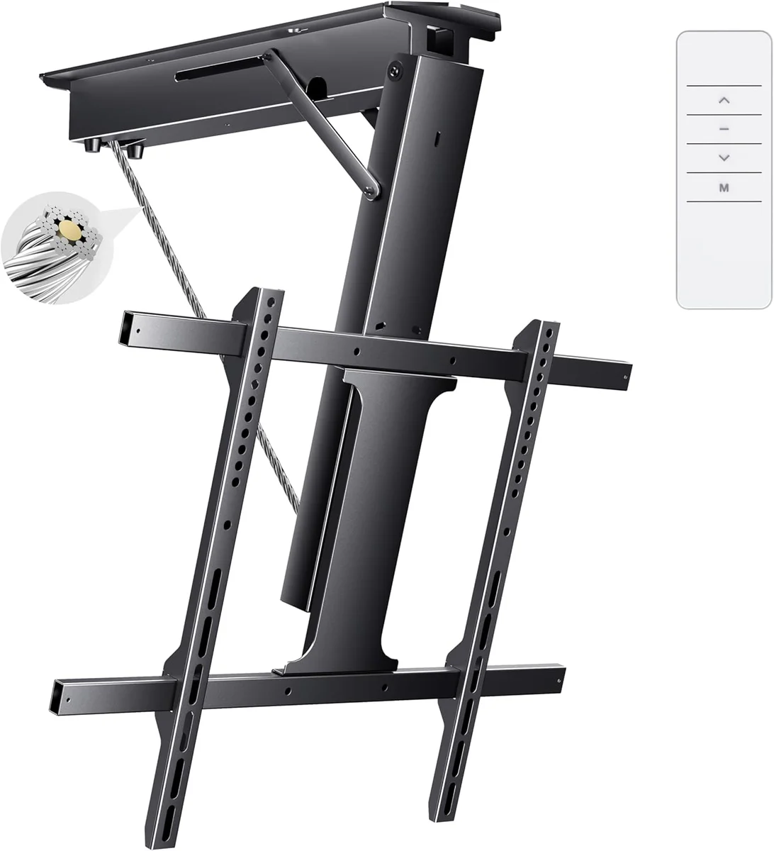 Motorized Flip Down Ceiling TV Mount