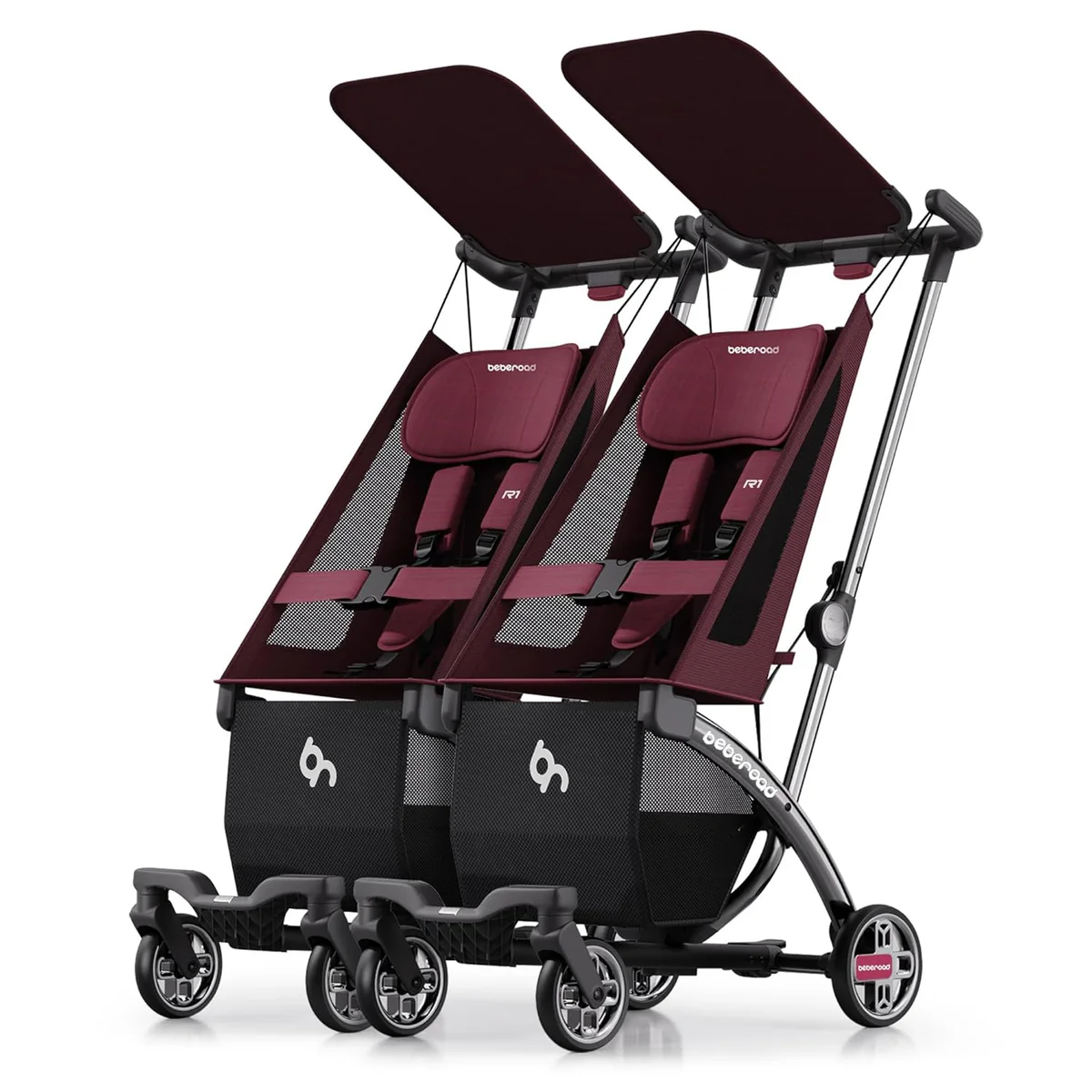 Beberoad Love R1 Auto-Folding Lightweight Double Twin Stroller