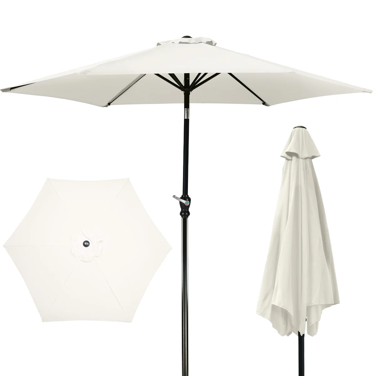 Elevon Patio Umbrella with Tilt Crank