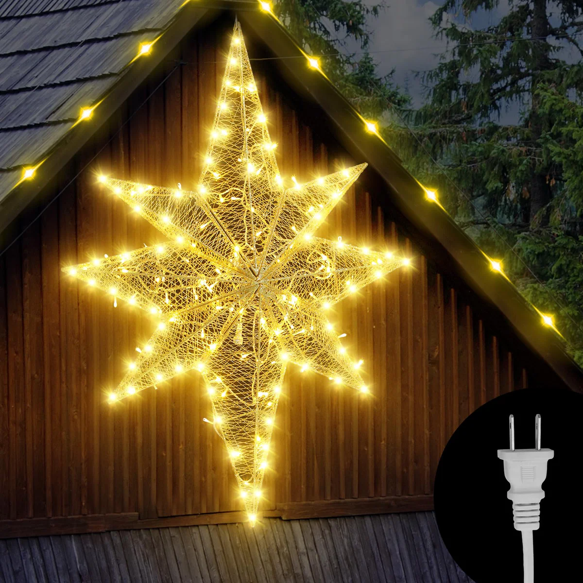 Glooglitter Star Christmas Decoration
