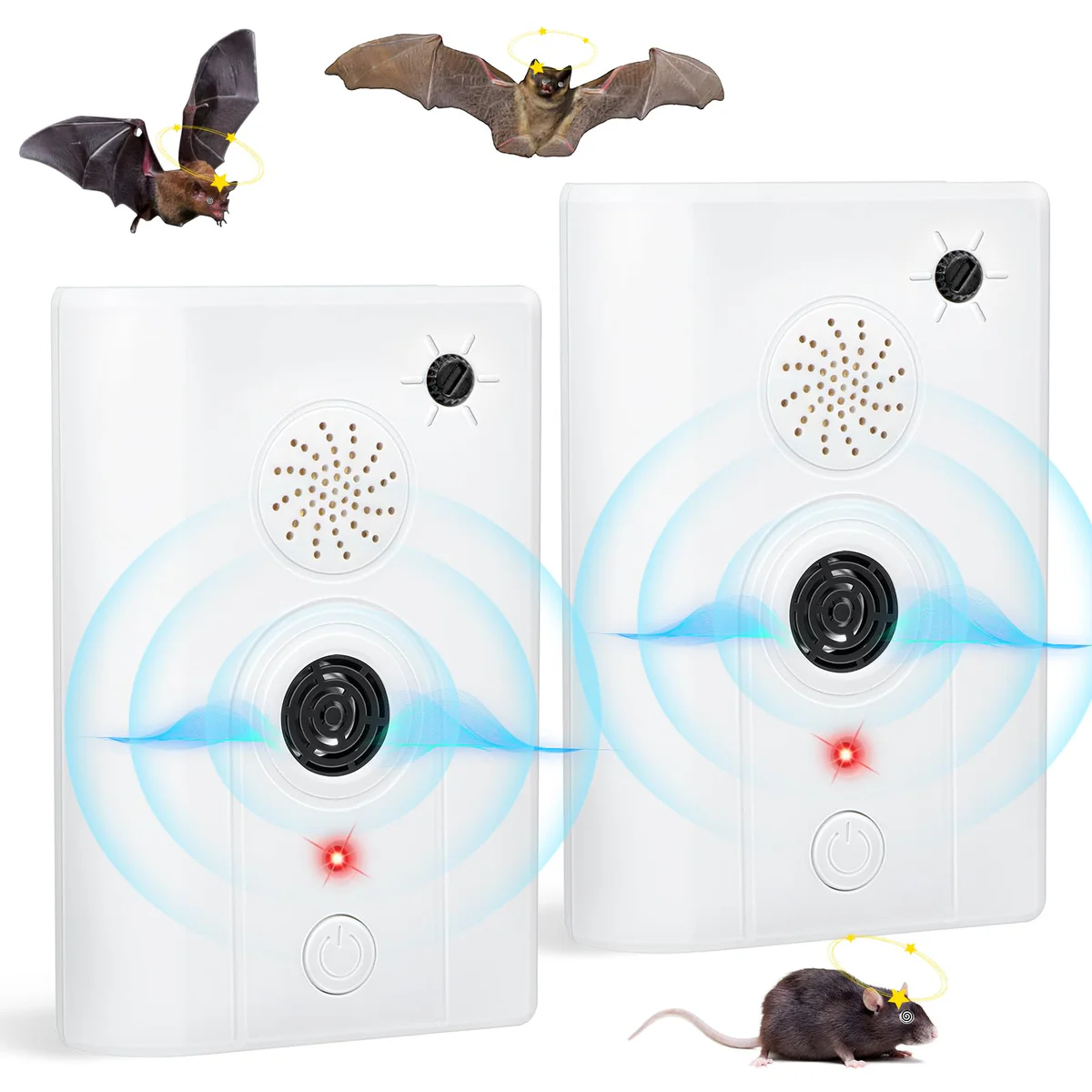Jahy2Tech Ultrasonic Bat Repellent Plug-in Device