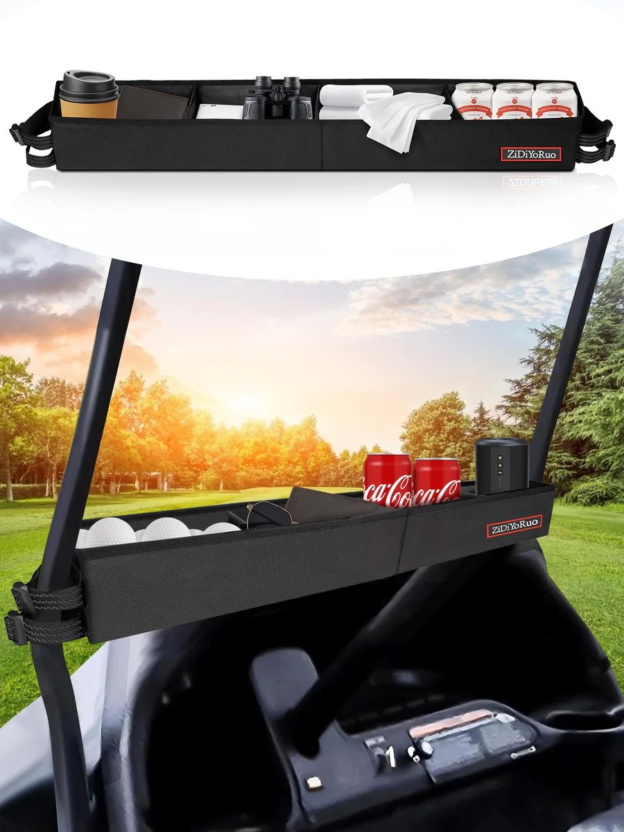 ZIDIYORUO Golf Cart Front Basket Organizer