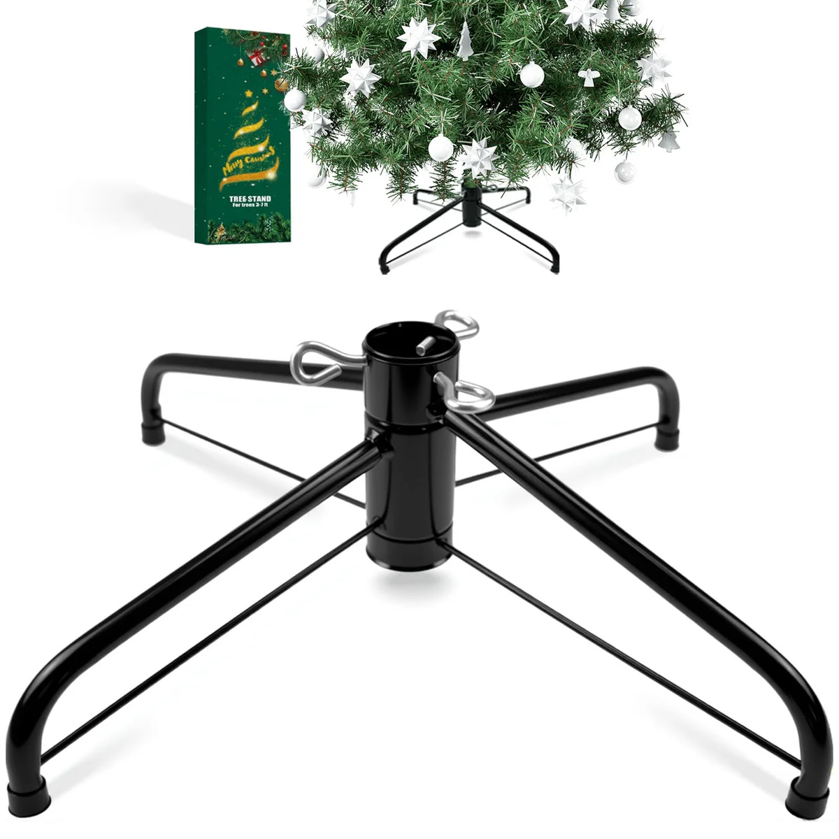 DIDOSJME Metal Christmas Tree Stand Base
