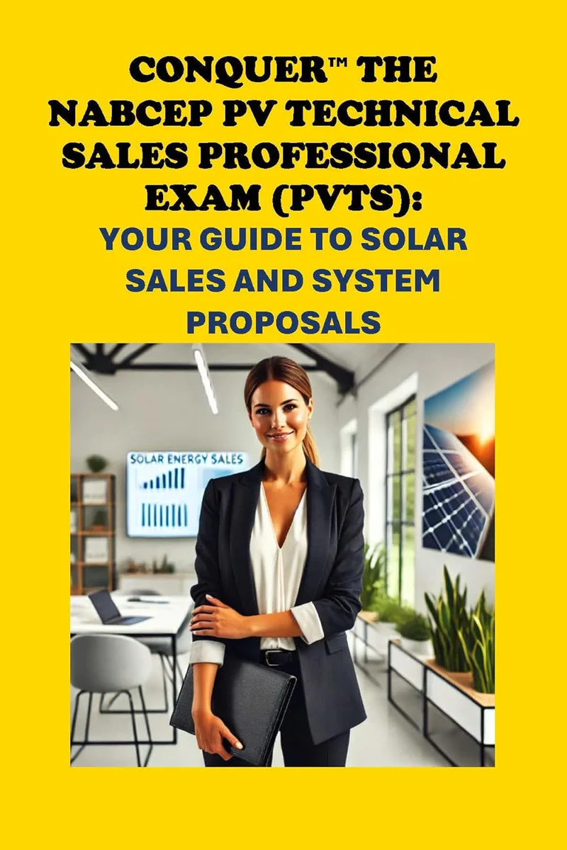 NABCEP PV Technical Sales Professional Exam (PVTS) Guide book