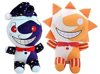 Sundrop and Moondrop Plush Set, FNAF Clown Dolls