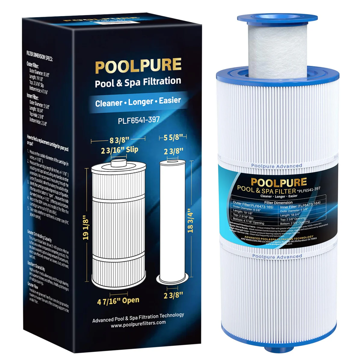 POOLPURE Spa and Pool Filter Cartridge Replacement