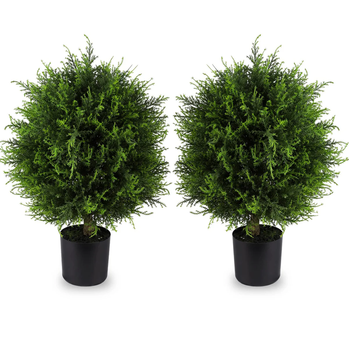 HONHDONZJP Artificial Topiary Ball Tree, 2 Pack