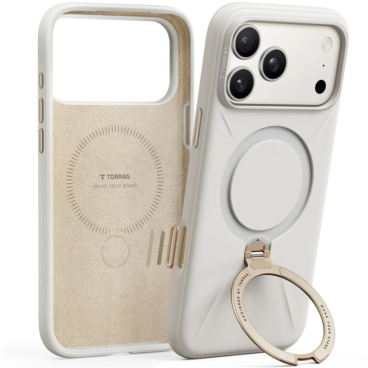 TORRAS Q3 Silicone Spin Case for iPhone 17 Pro