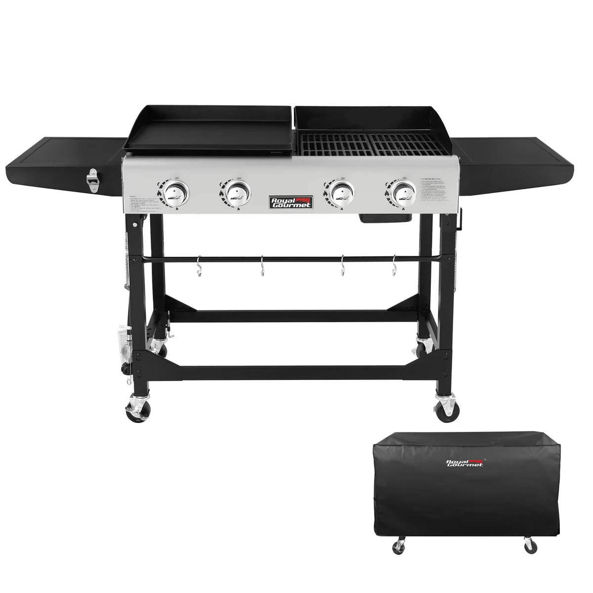 Royal Gourmet 4-Burner Gas Grill & Griddle Combo