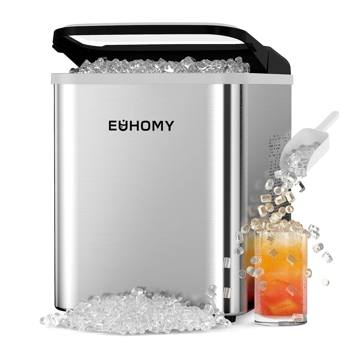 EUHOMY Countertop Nugget Ice Maker