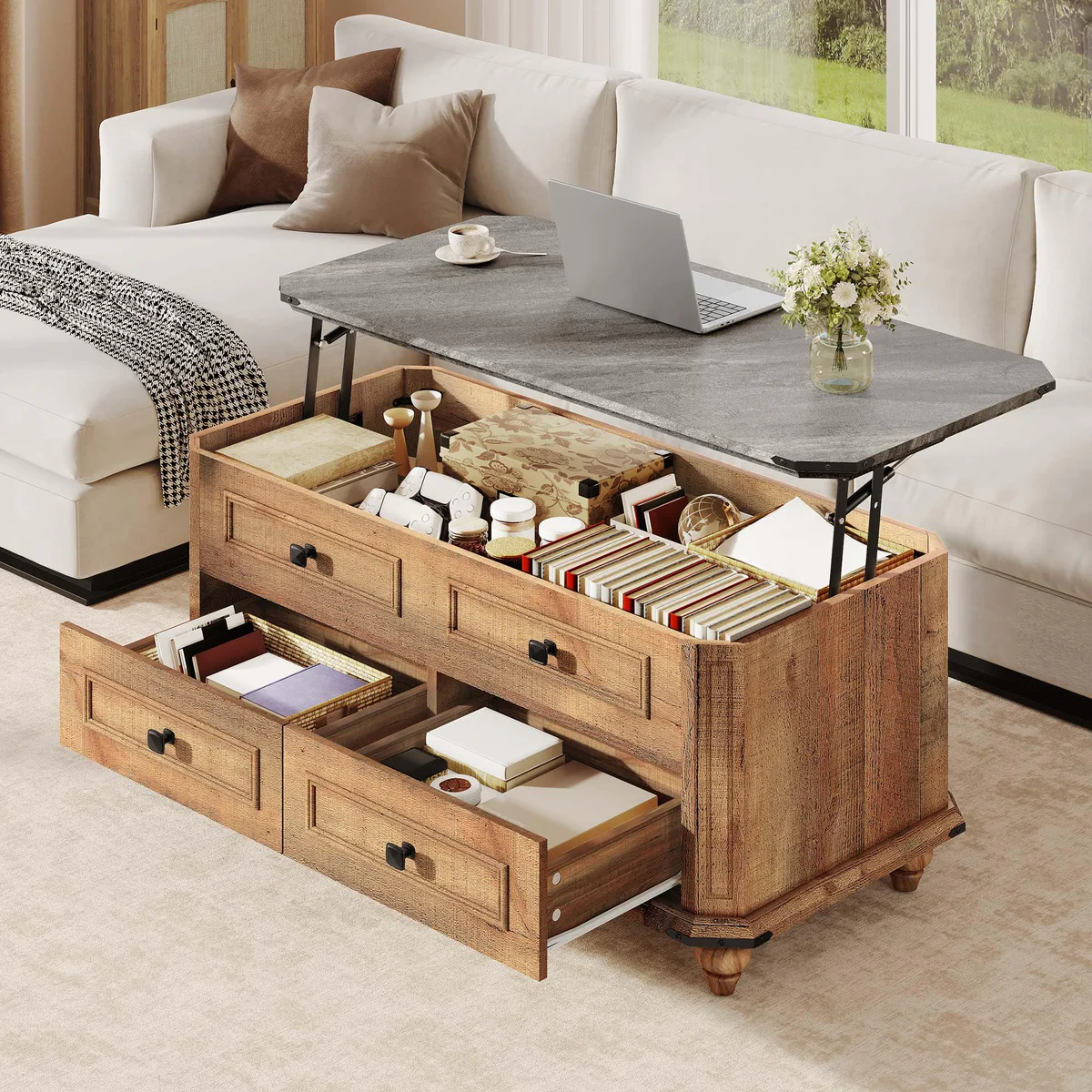 DWVO Lift Top Coffee Table