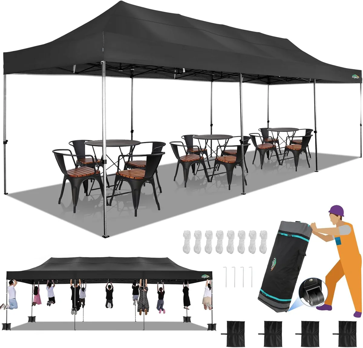 COBIZI Pop Up Canopy Tent