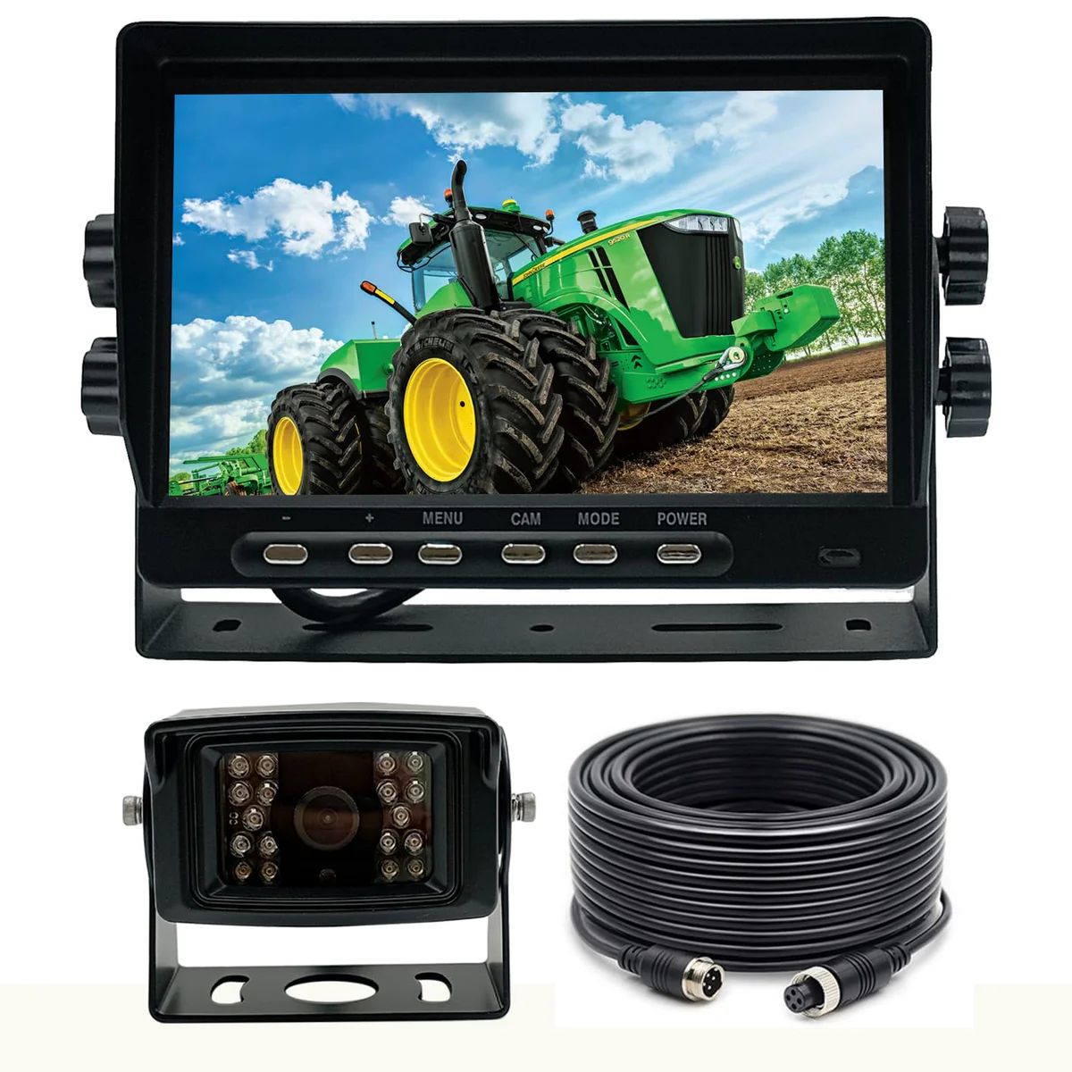 RapidObserve Wired Monitor Night Vision Backup Camera System