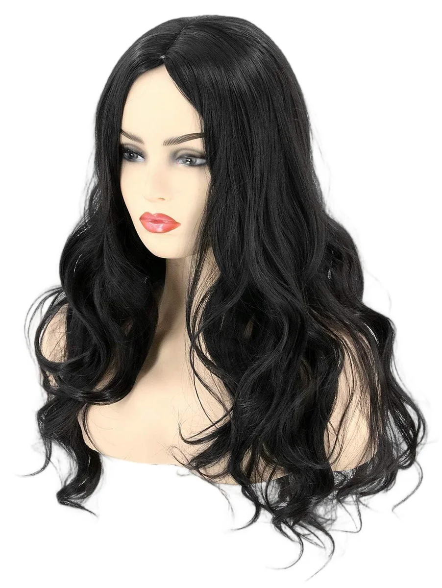 LeMarnia Long Wavy Black Wig