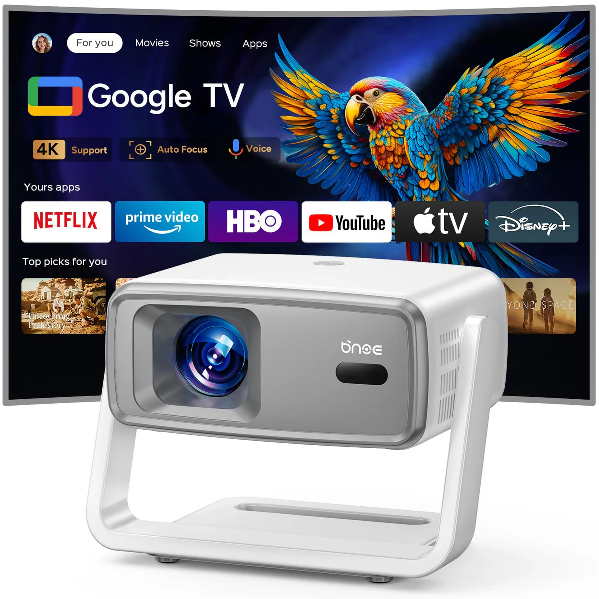 bnoe Portable LCD Projector