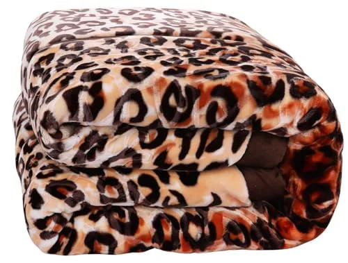 Hiyoko Leopard Print Blanket