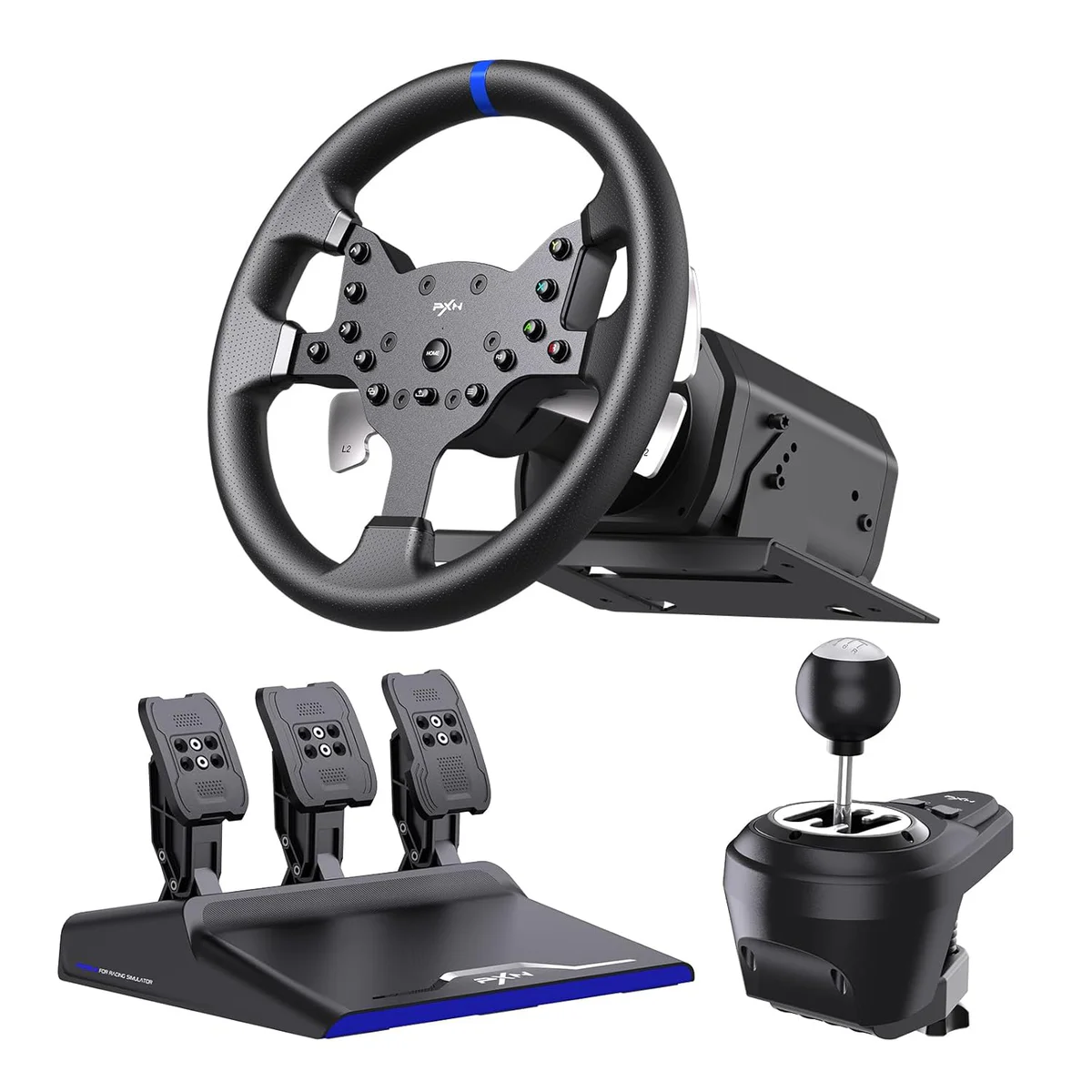 PXN Racing Wheel with Pedals and Shifter