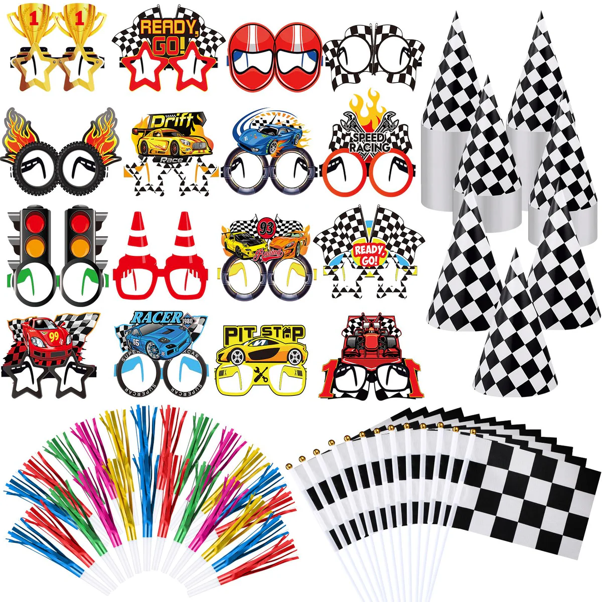 Blosssound Race Car Party Decoration Set