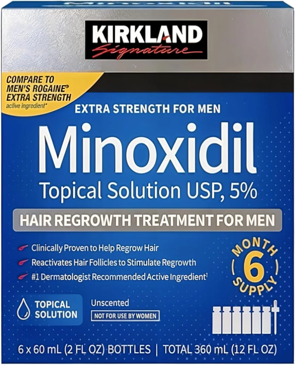 Kirkland Signature Minoxidil 5% Hair Regrowth Treatment - 6 Month