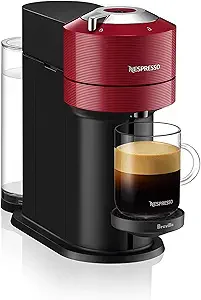 Nespresso Vertuo Next Coffee and Espresso Machine by Breville, Cherry Red