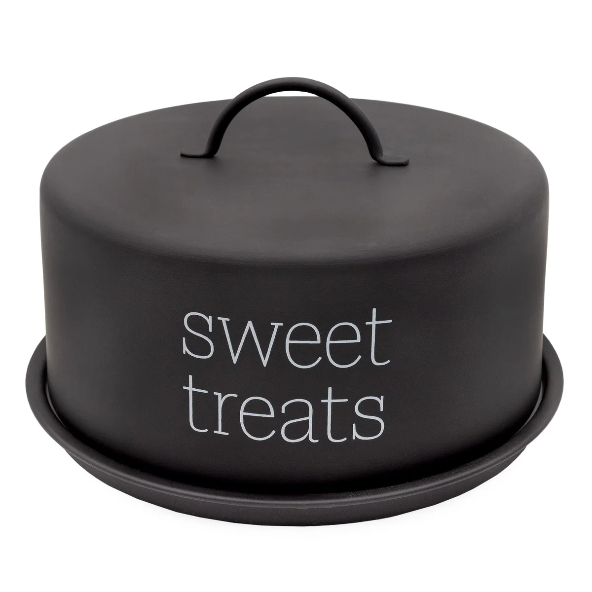 AuldHome Design Enamel Cake Cover with Domed Lid & Serving Plate