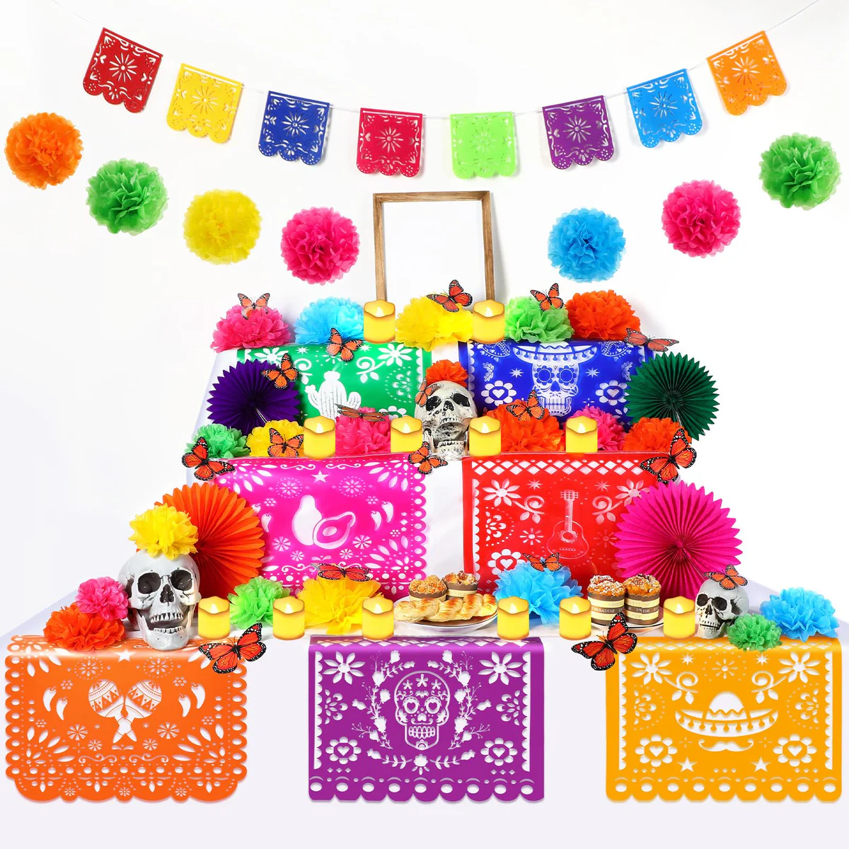 Newwiee Day of The Dead Altar Decoration Kit