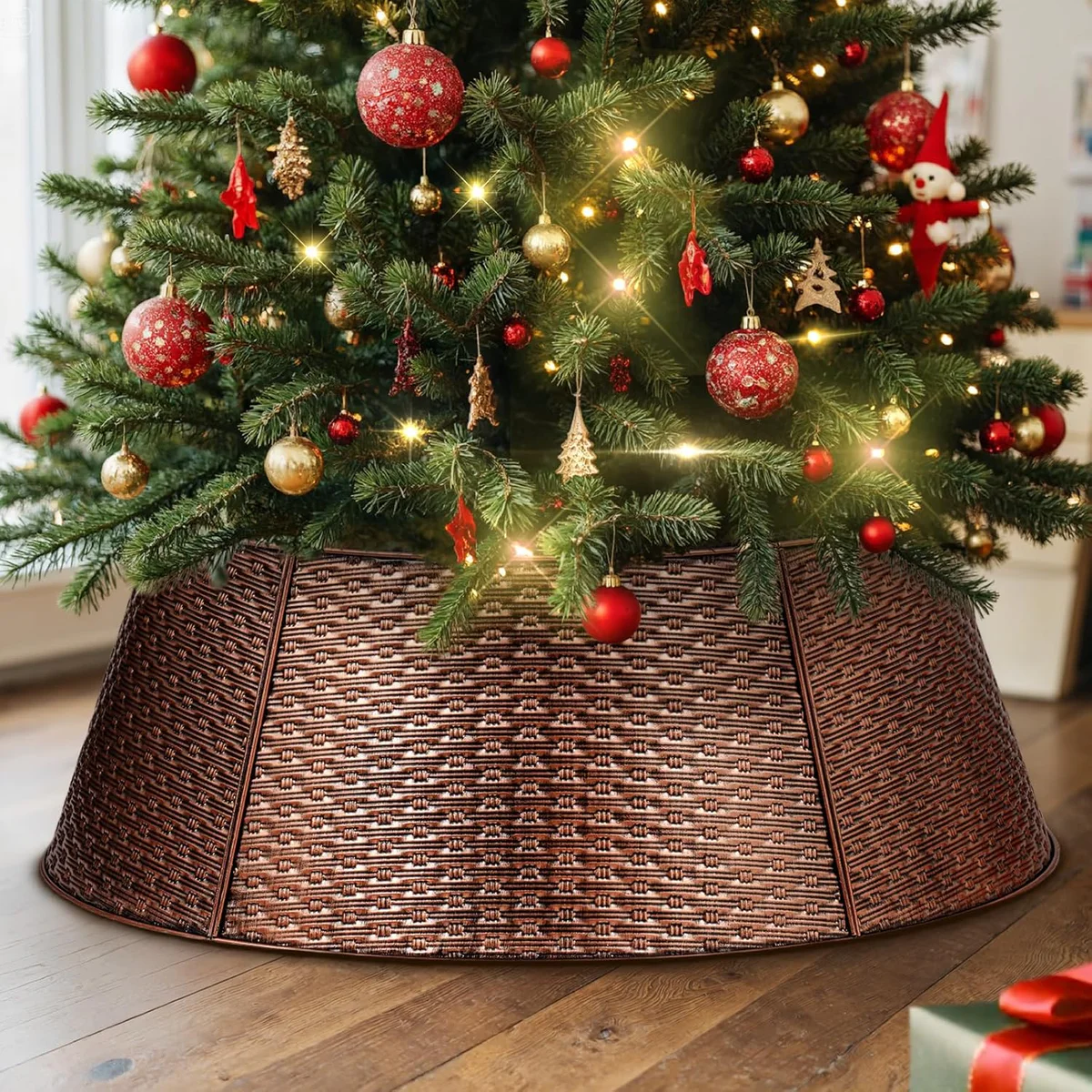 Lanpn Metal Woven Christmas Tree Collar
