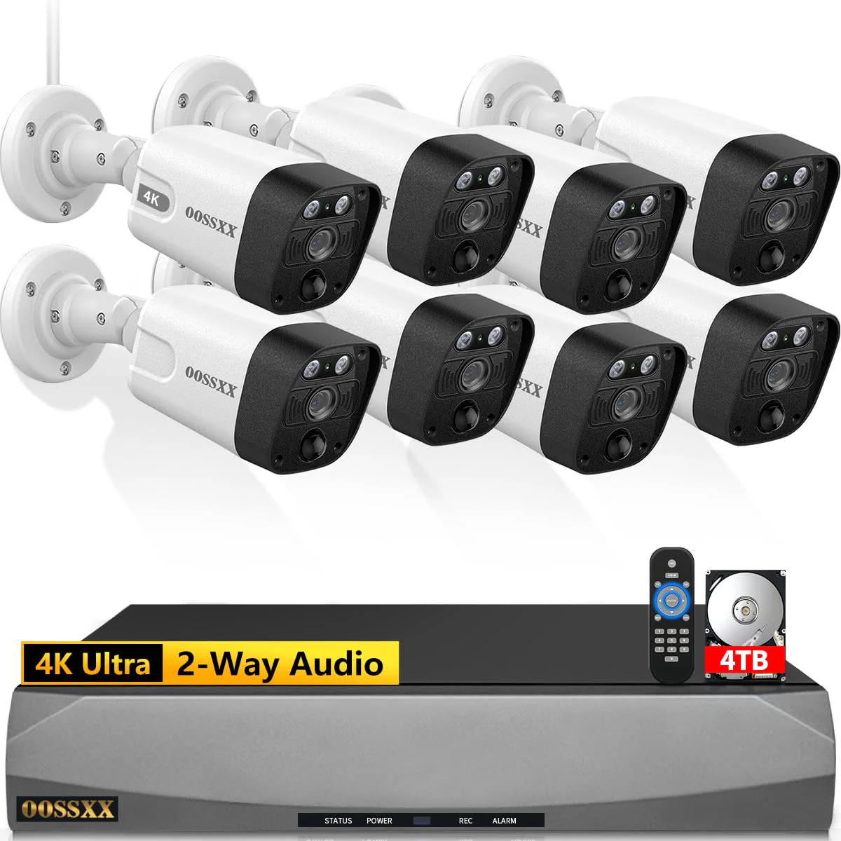 OOSSXX 4K Wireless Security Camera System
