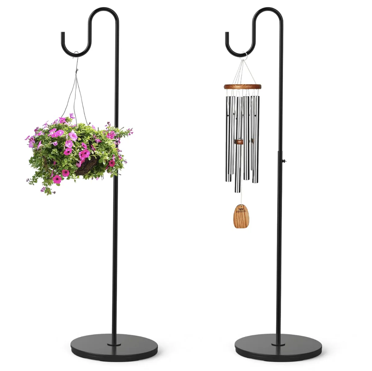 PREMILITY Shepherd's Hook Stand, 2 Pack