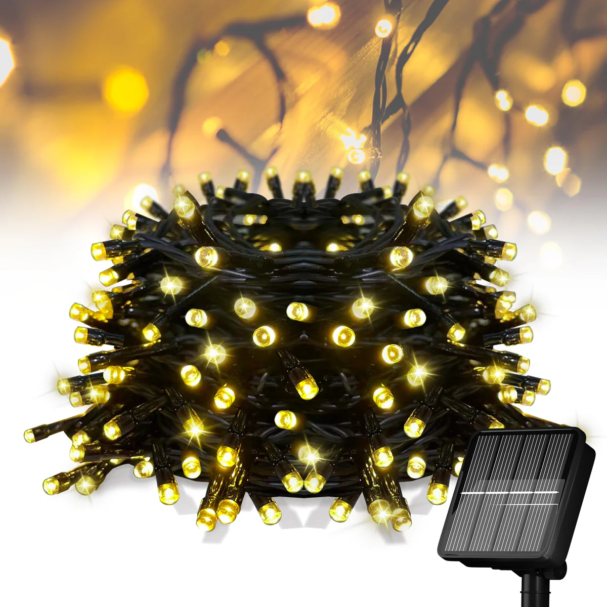 Flechllary Solar Powered String Lights