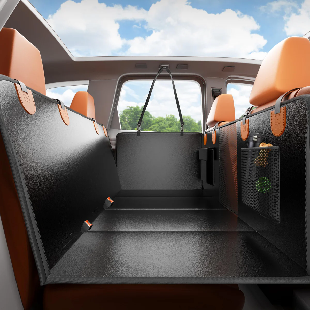 Sangoodier Hard Bottom Back Seat Extender