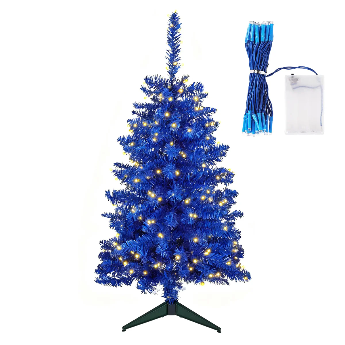 JPM  Prelit Artificial Christmas Tree with LED Lights